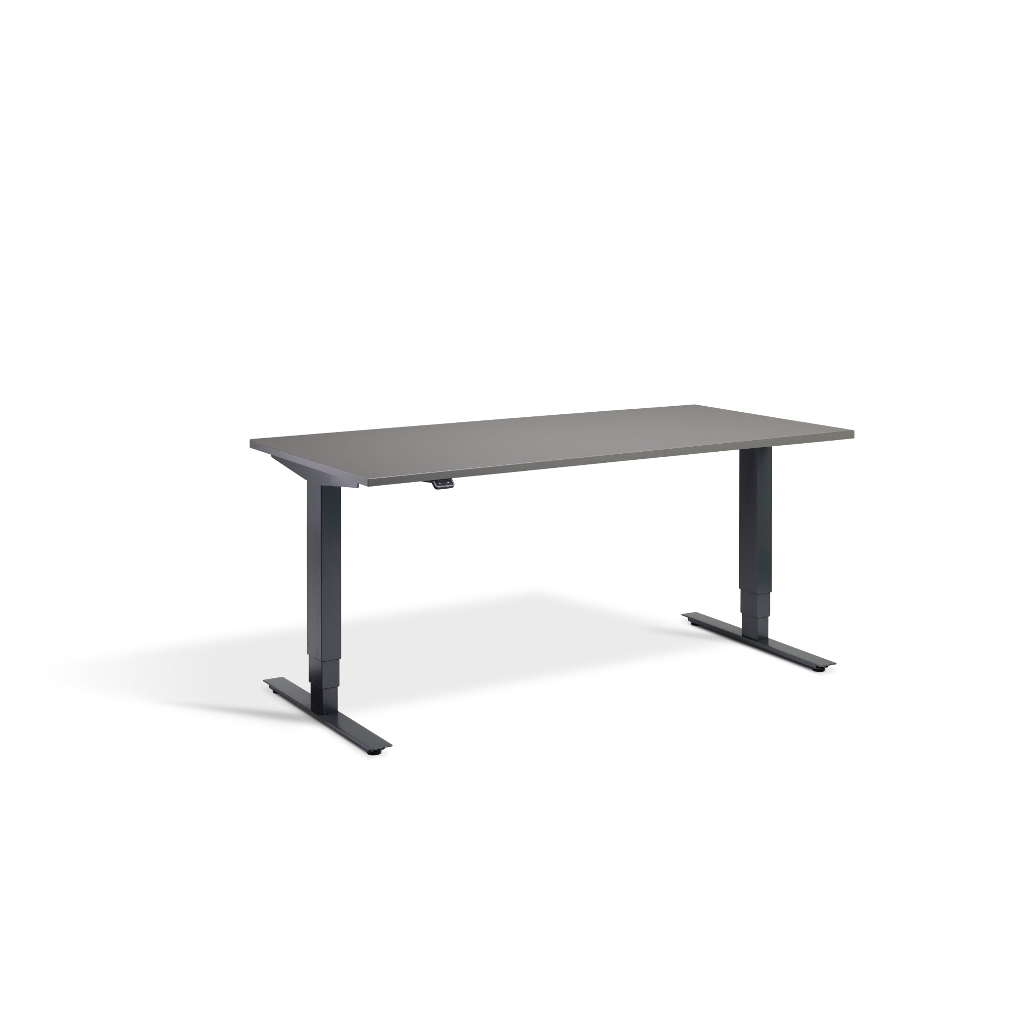 Quiet Motor Standing Desk with Anthracite Frame and Graphite Desktop