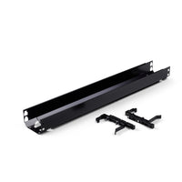 Cable Management Tray with Brackets in Black Finish